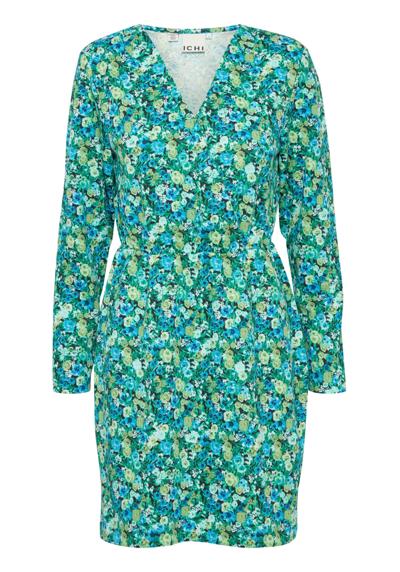 blue green multi flower aop