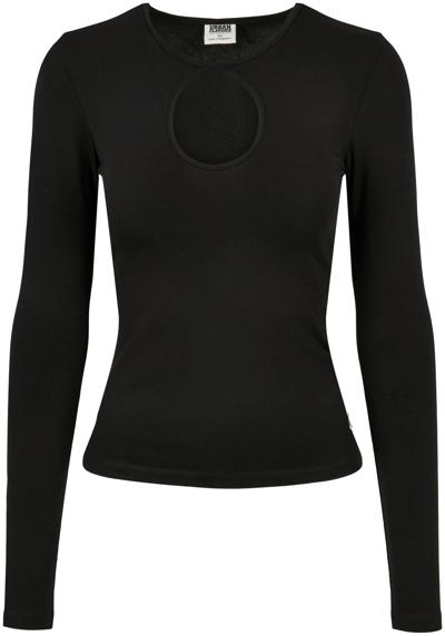 Длинный рукав Urban Classics Damen Ladies Organic Keyhole Longsleeve