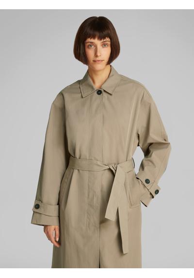 Тренч с боковыми карманами и нашивкой с логотипом TRENCH COAT