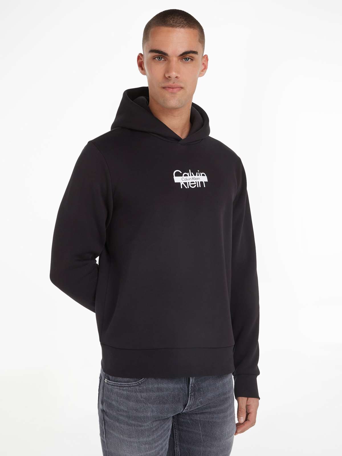 Толстовка с капюшоном CUT THROUGH LOGO HOODIE