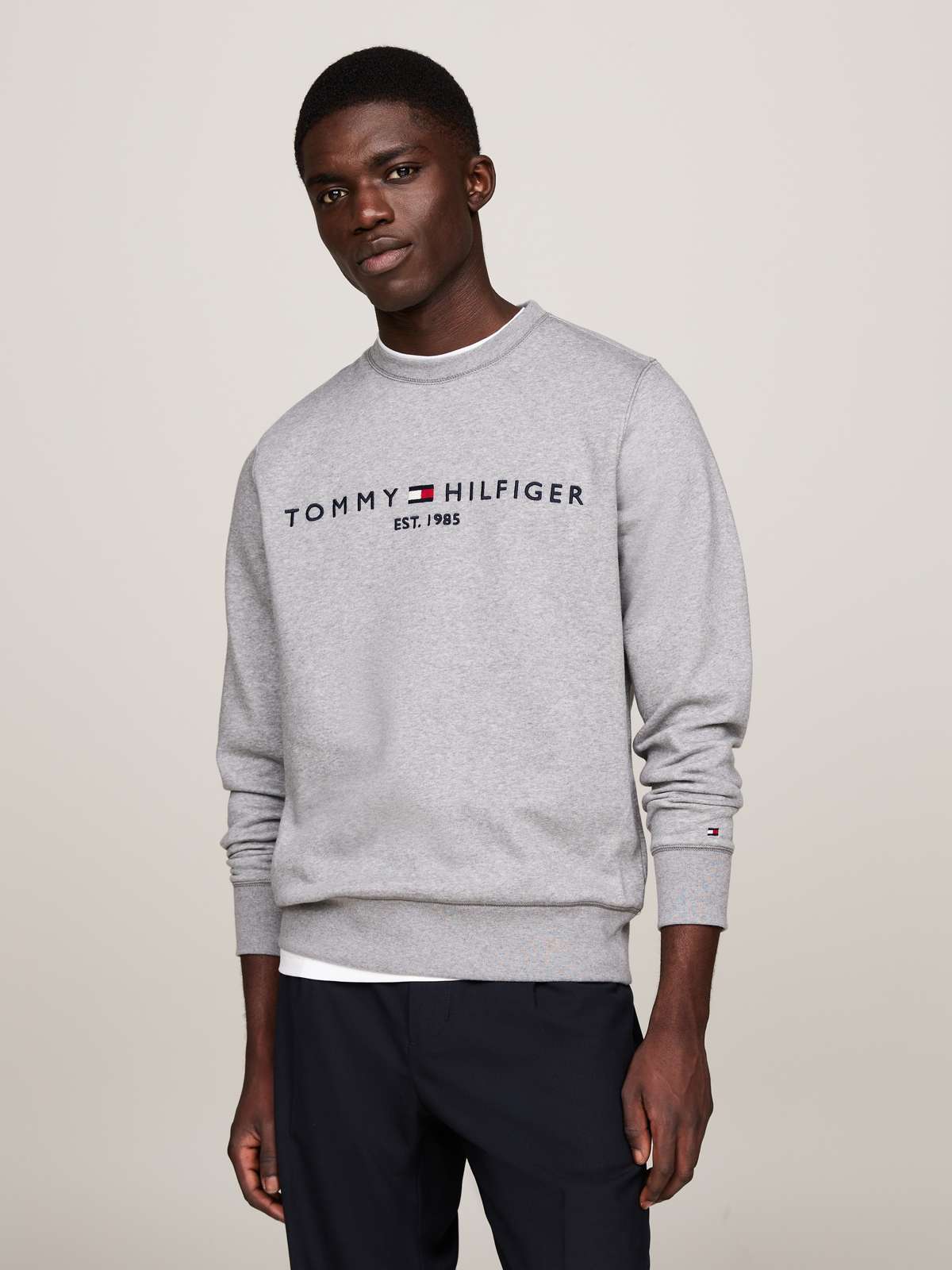 Толстовка с классическим круглым вырезом TOMMY LOGO SWEATSHIRT