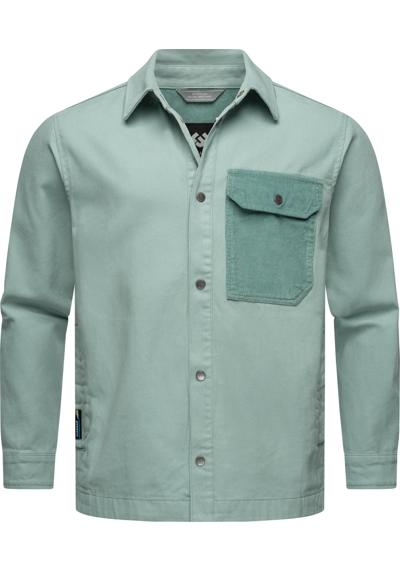 Уличная рубашка, стильная мужская рубашка лесоруба с нагрудным карманом.