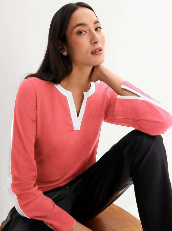 коралловый-белый