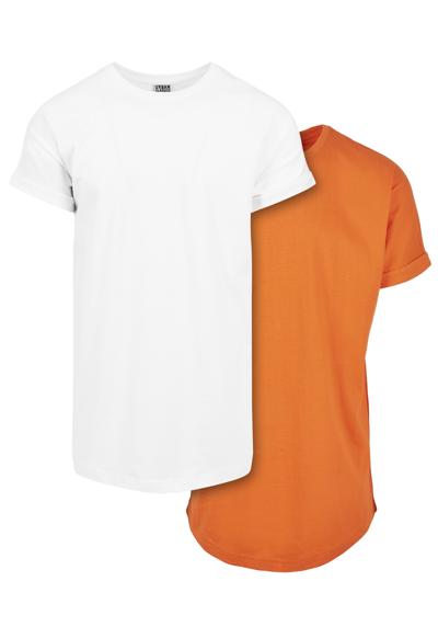 Рубашка с коротким рукавом»Urban Classics Herren Pre-Pack Long Shaped Turnup Tee 2-Pack«