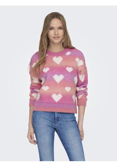 Вязаный свитер »ONLAIDA L/S HEART PULLOVER EX KNT«