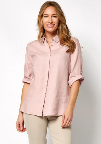 Блуза-рубашка из летнего льняного материала.