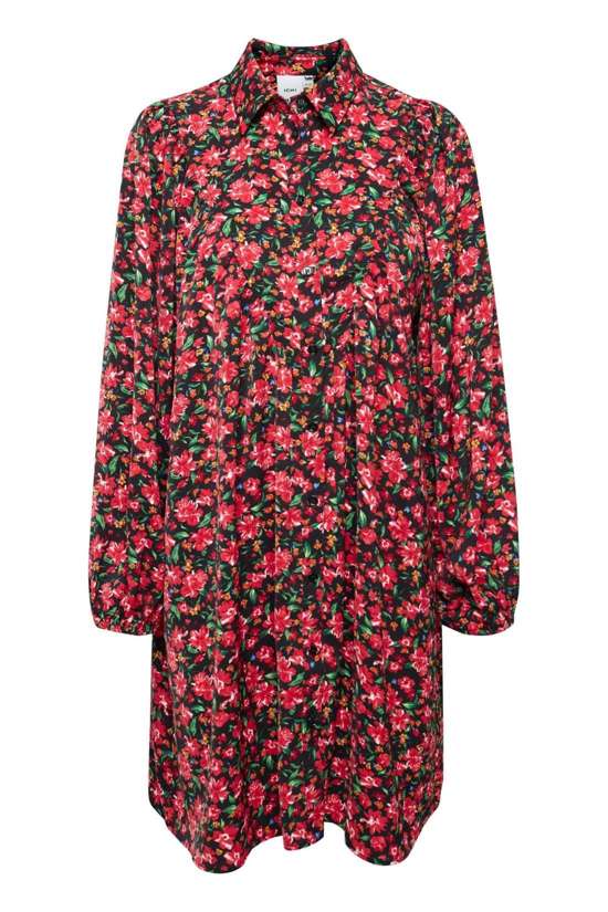 Black w Shocking P. flowers