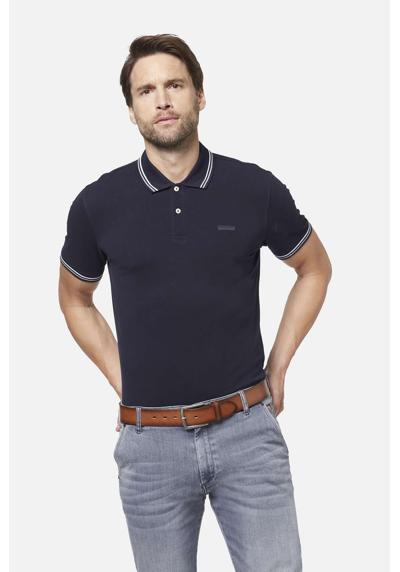 Рубашка-поло со спортивными контрастными полосками
