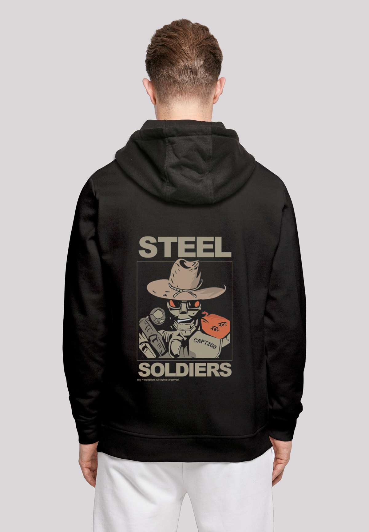 Толстовка с капюшоном»Retro Gaming Steel Soldiers«