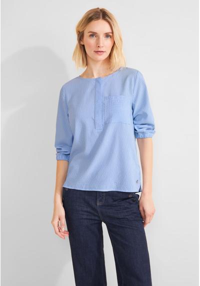 Блузка-рубашка с декоративным карманом
