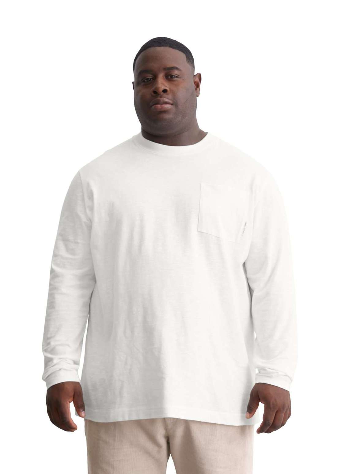 Рубашка с длинным рукавом in Heavy-Slub-Jersey-Qualität
