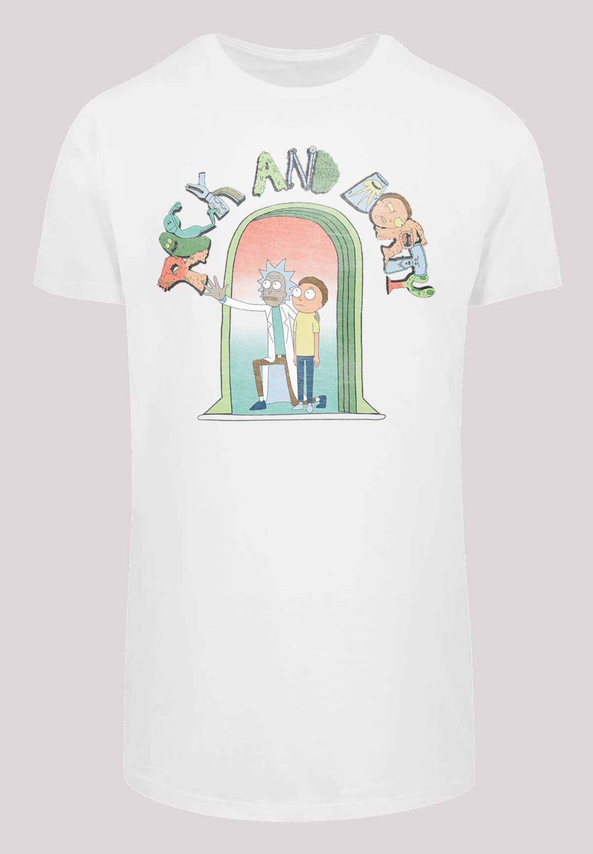 Рубашка с коротким рукавом»Herren Rick And Morty Icon Doors with Shaped Long Tee«