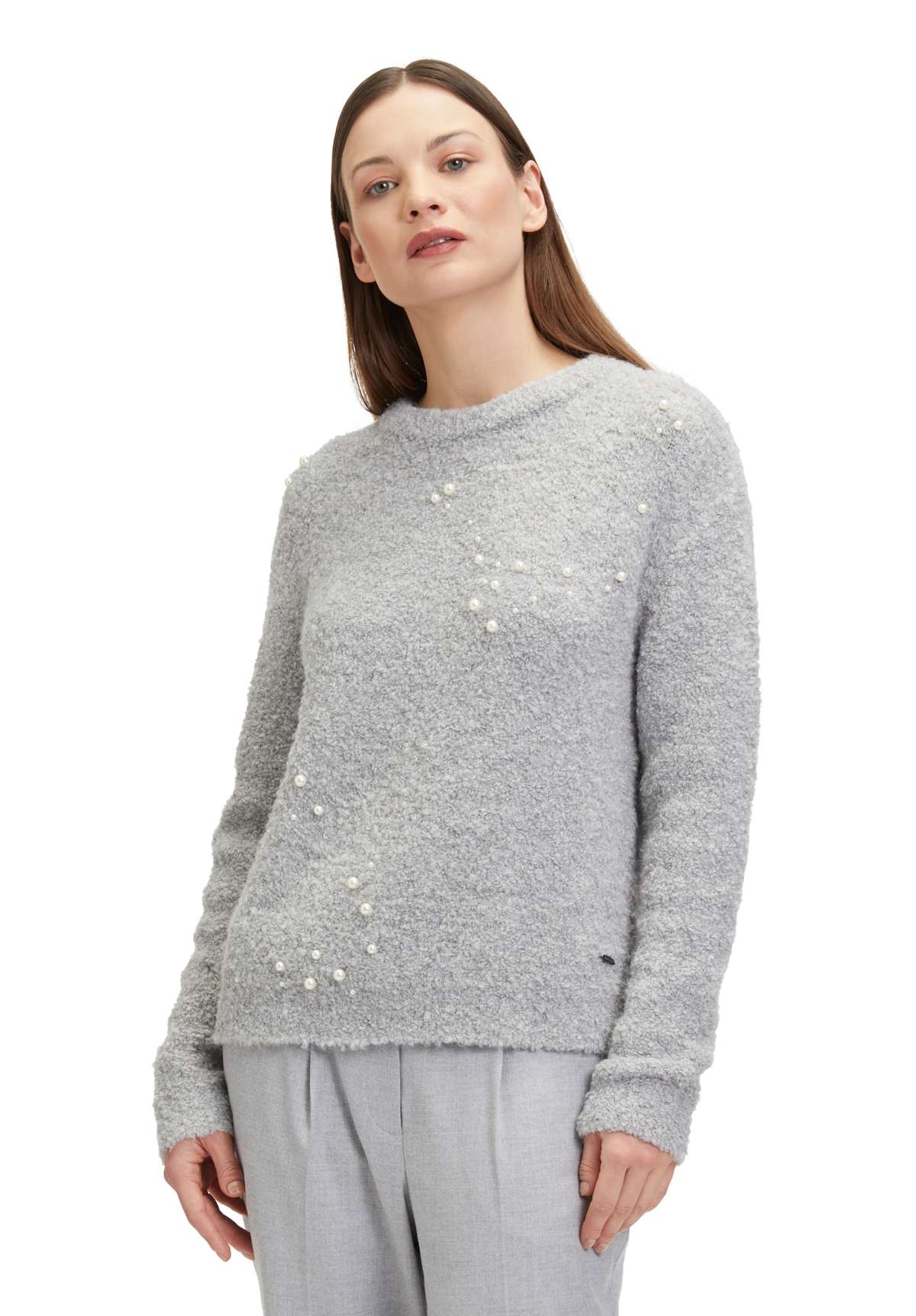 Вязаный свитер Betty & Co Strickpullover mit Perlen