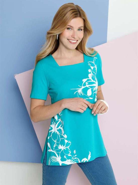 бирюзовый-белый