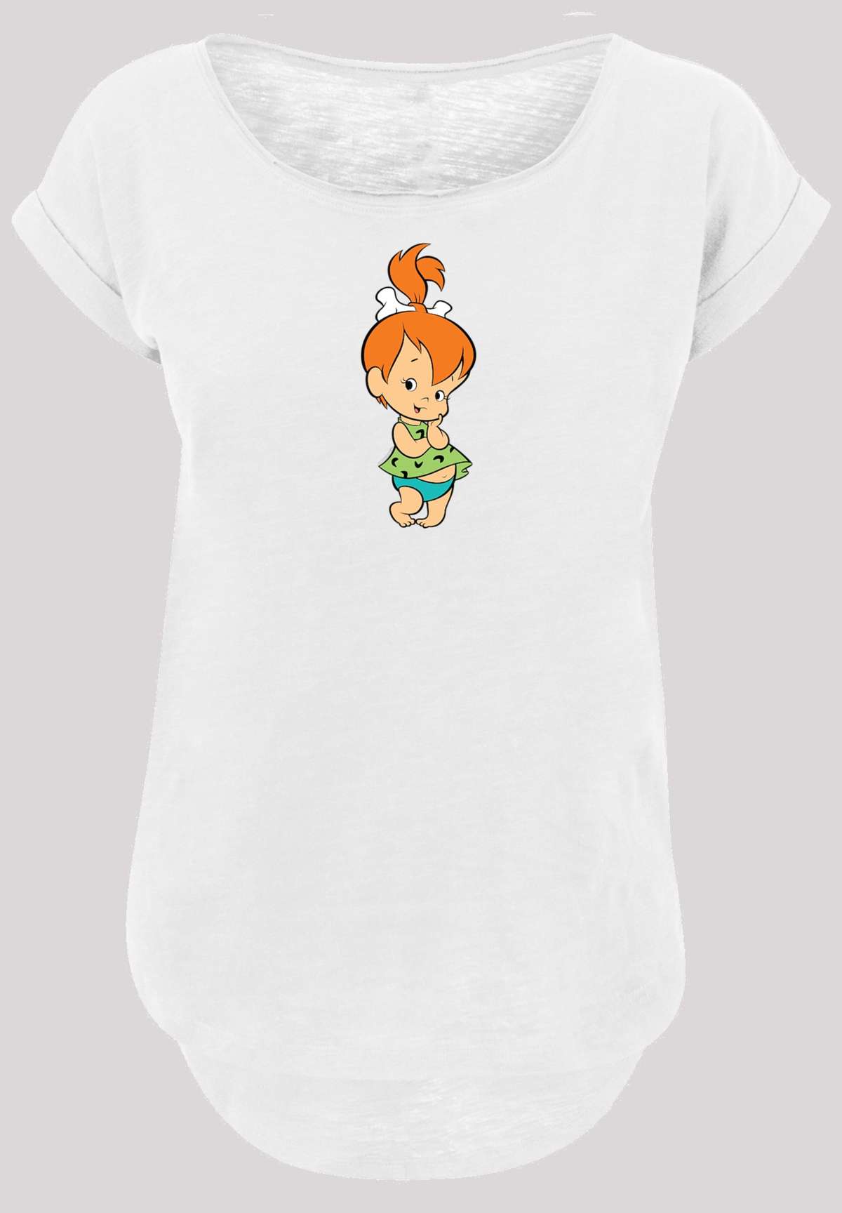 Рубашка с коротким рукавом »Damen Pebbles Flintstone with Ladies Long Slub Tee«