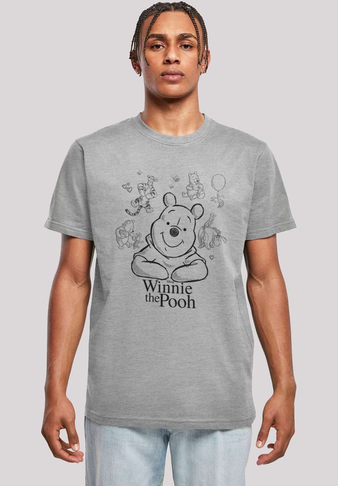 футболка Winnie Puuh Der Bär Collage Sketch