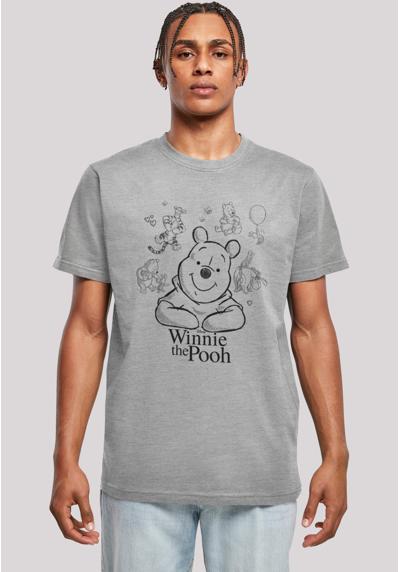 футболка Winnie Puuh Der Bär Collage Sketch