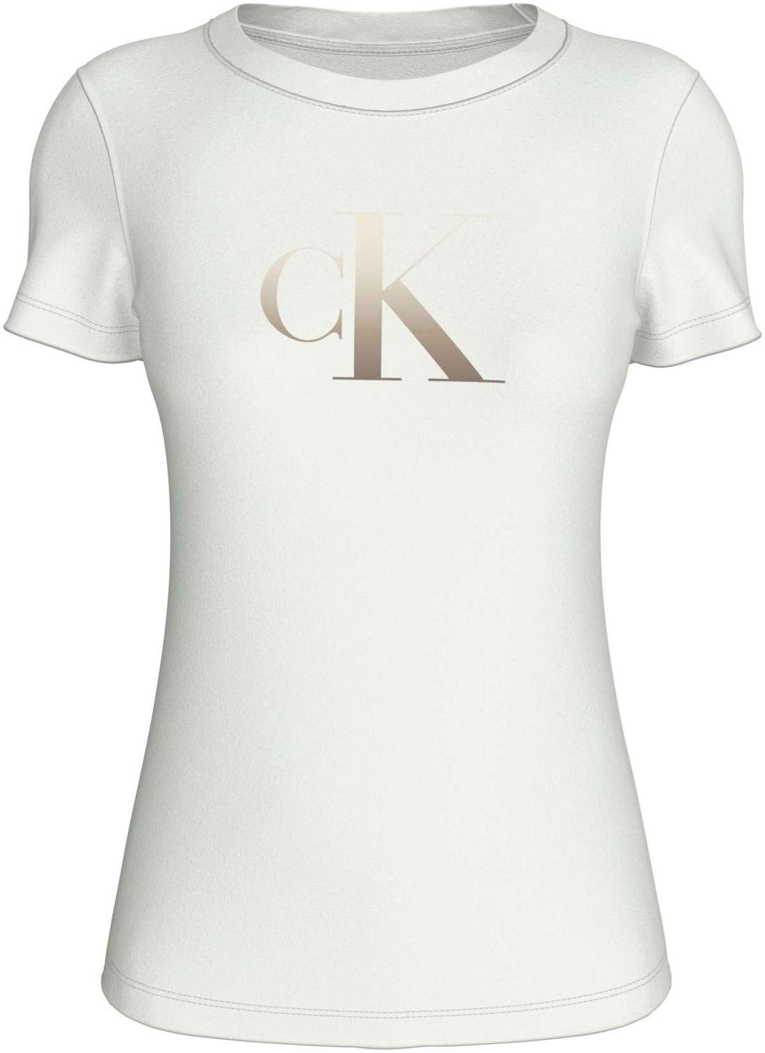 Рубашка с круглым вырезом и принтом логотипа GRADIENT CK SLIM TEE