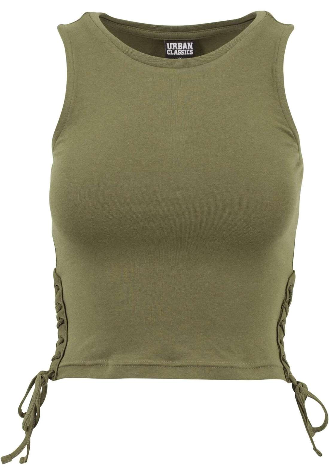 Мышечная рубашка Urban Classics Damen Ladies Lace Up Cropped Top