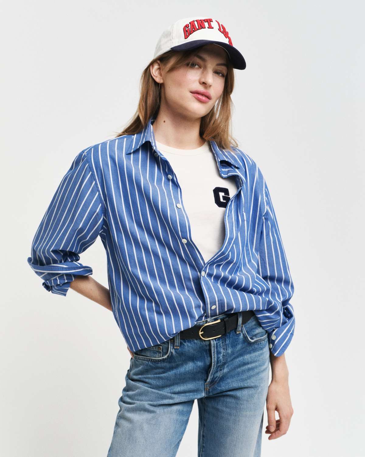 Рубашка с длинным рукавом REG POPLIN STRIPE