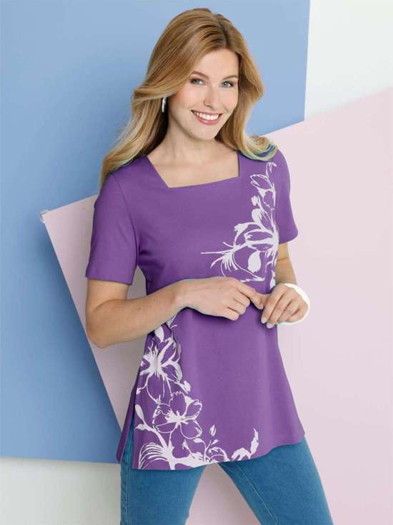 лиловый-белый