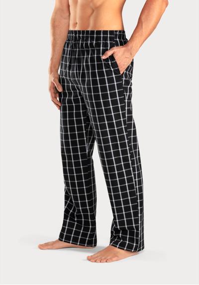 Пижамные брюки с боковыми карманами и ремешком.