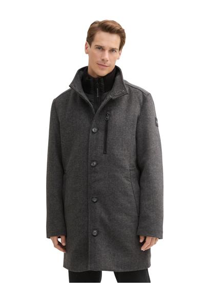 dark grey black herringbone