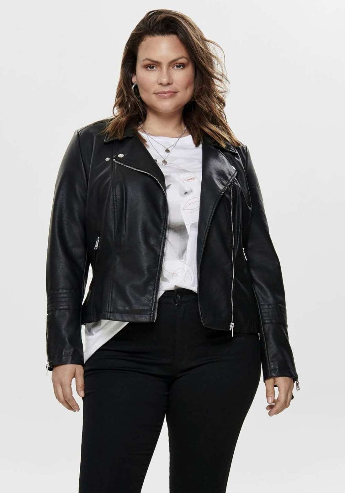 Куртка из искусственной кожи CAREMMY FAUX LEATHER BIKER