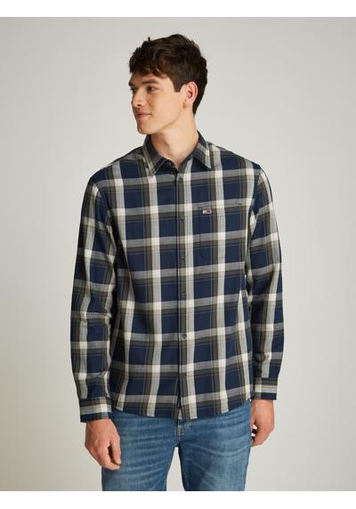 Рубашка с длинным рукавом больших размеров. TJM REG CHECK FLANNEL SHIRT EXT