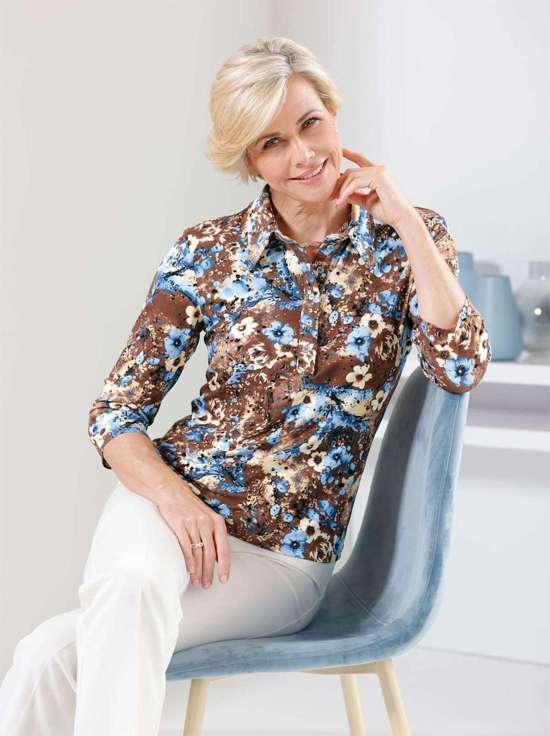 коричневый-светло-синий-с рисунком