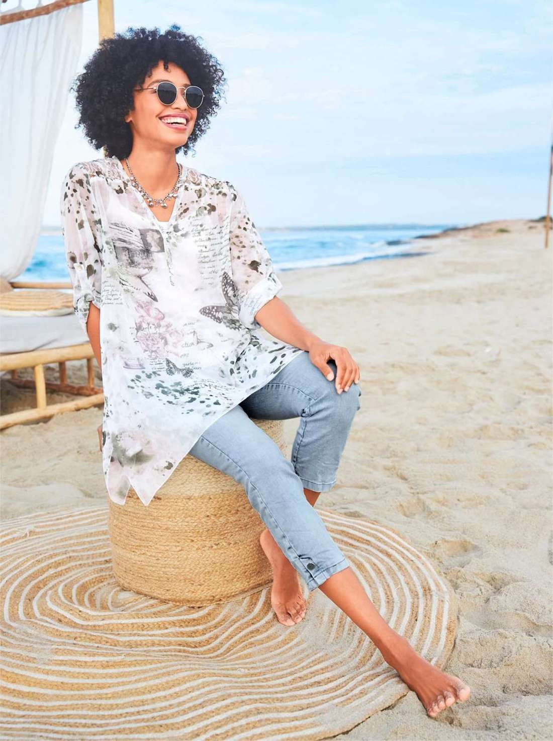 Блузка с принтом