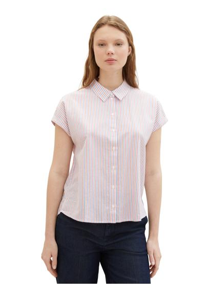 Блузка с короткими рукавами в полоску