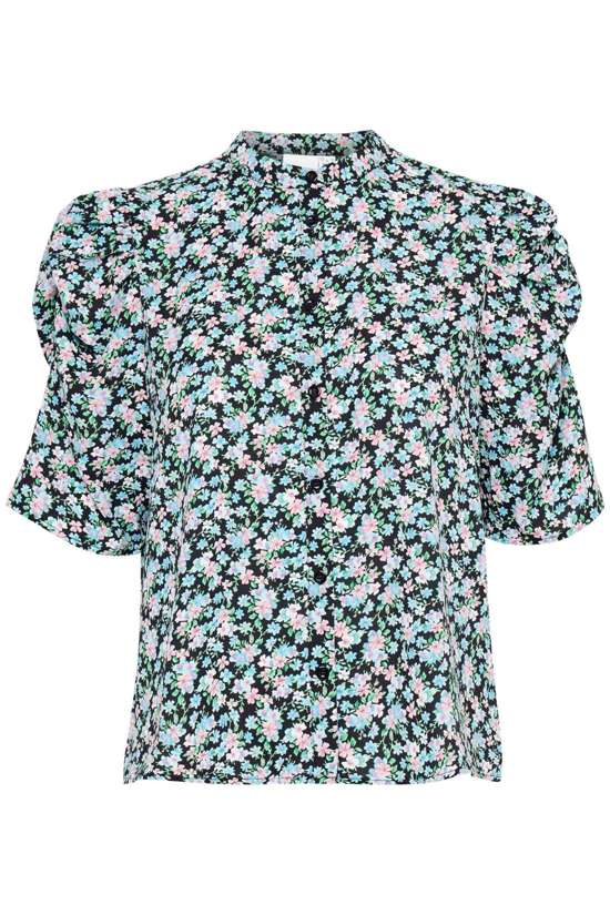 Total Eclipse w. Blue Flowers