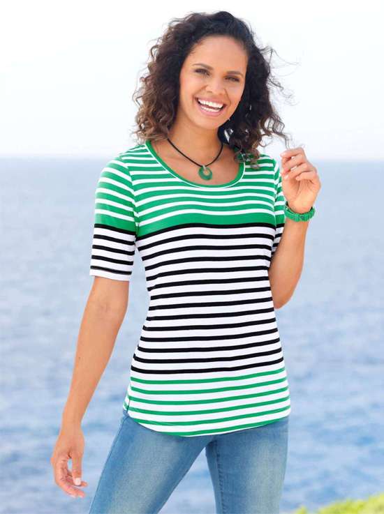 зеленый-белый-в полоску