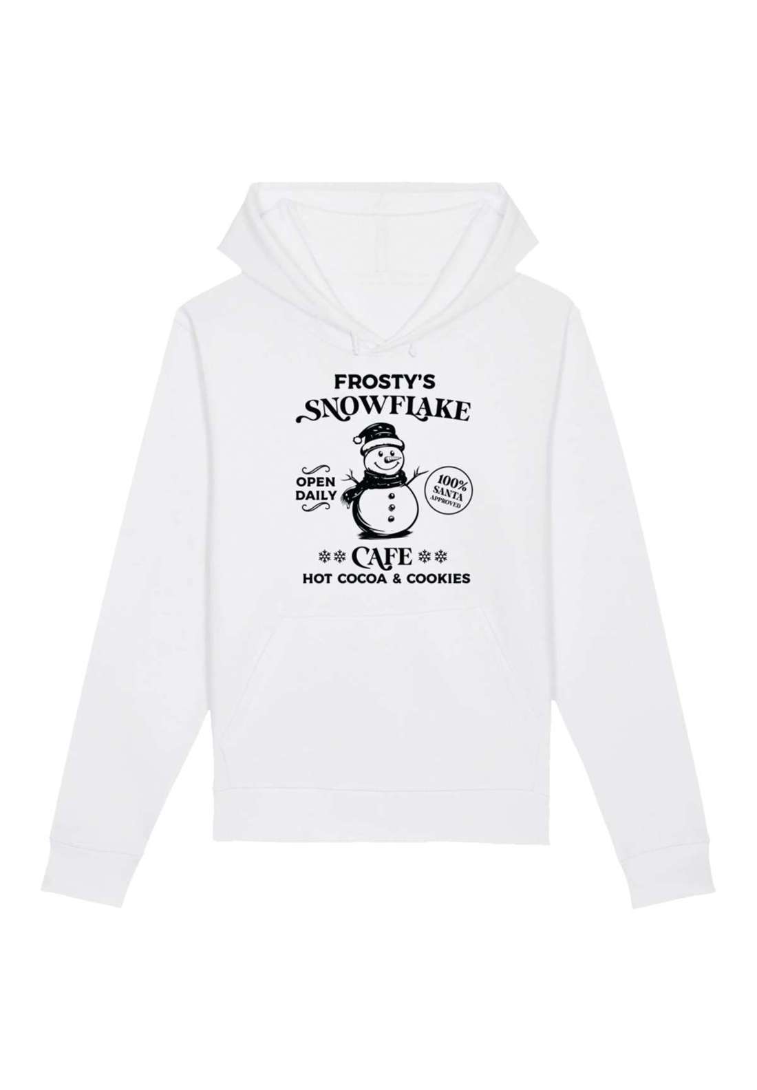 Толстовка с капюшоном Frostys Snowflake Cafe Retro Weihnachten