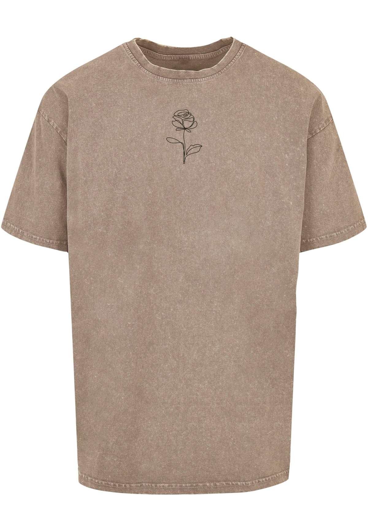 футболка»Herren Spring - Rose Acid Washed Heavy Oversized Tee«