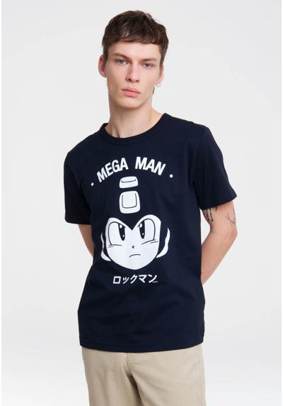 Футболка с принтом Mega Man Mega-Man Gesicht