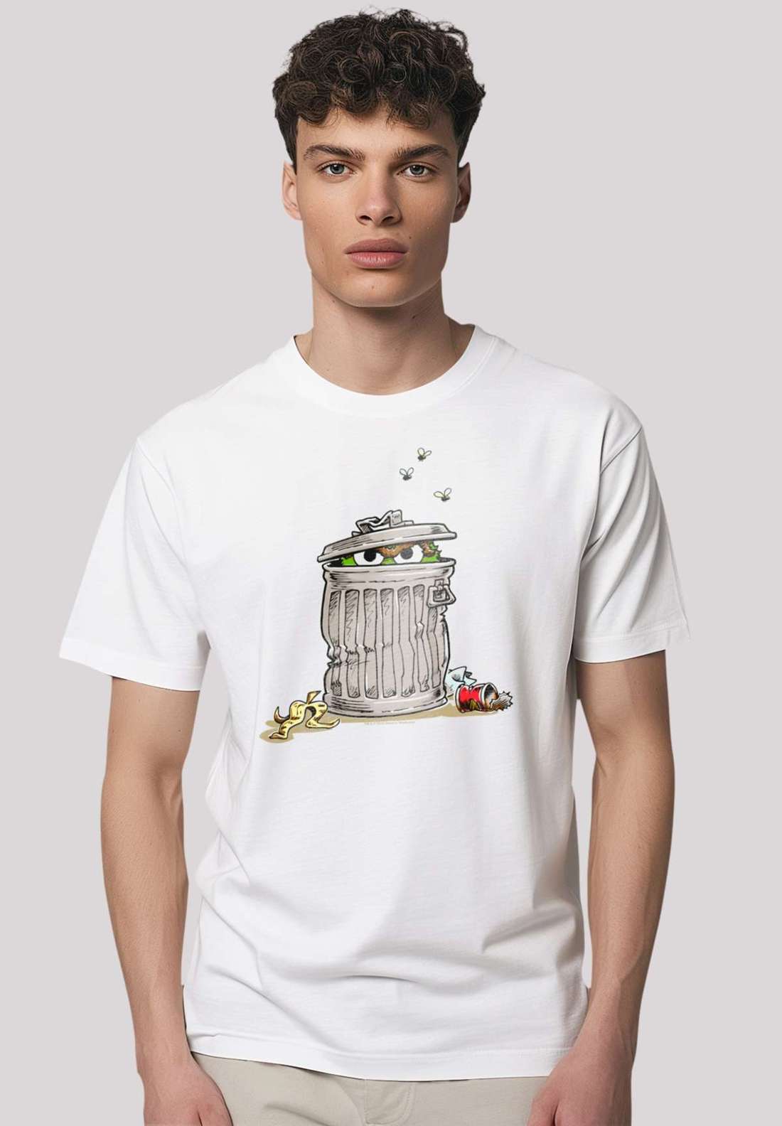 футболка Sesamstraße Oscar Tresh Box