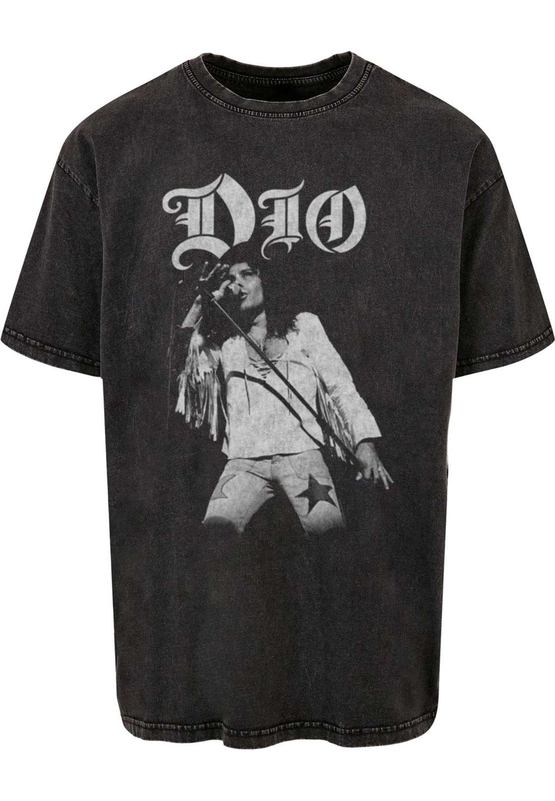 футболка DIO - Rainbow Photo Acid Washed Oversize Tee