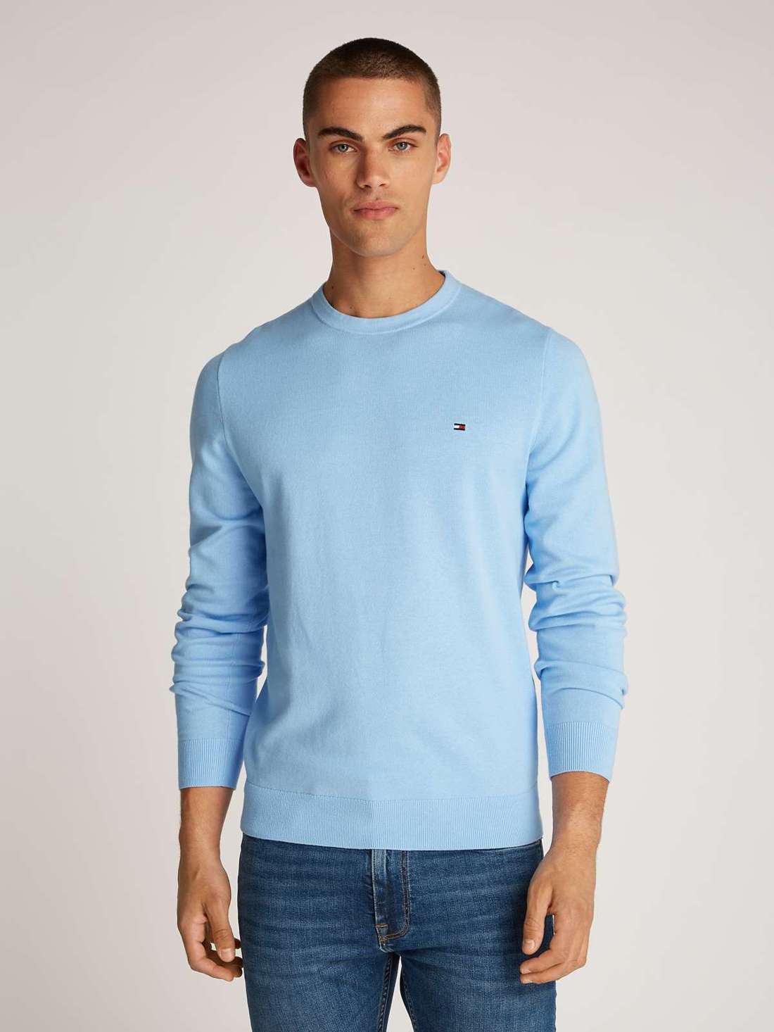 Свитер с круглым вырезом DE COTTON CREW NECK