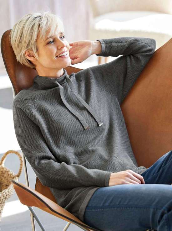 серый меланж