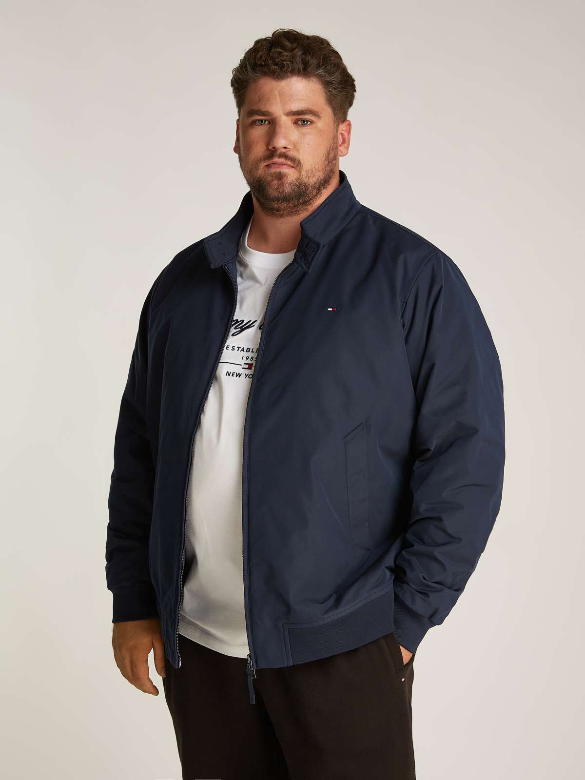 Всепогодная куртка больших размеров. BT-HARRINGTON JACKET-B