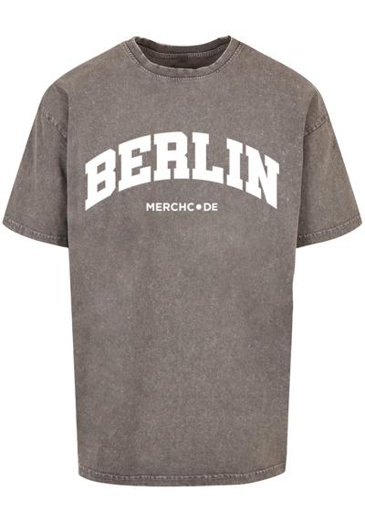 футболка Herren Berlin Wording - Acid Washed Oversize Tee