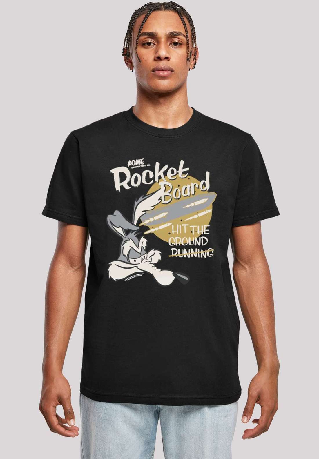 футболка Looney Tunes Wile E Rocket Board Cartoon