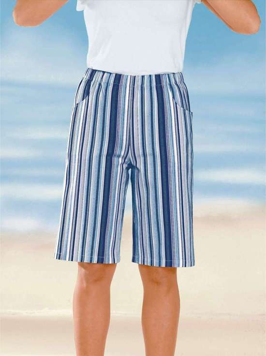 джинсовый синий-в полоску