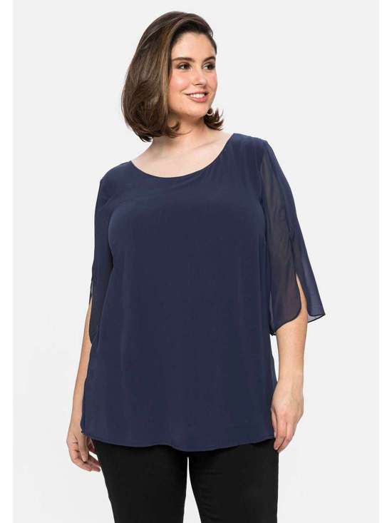 Многослойная туника из шифона Große Größen