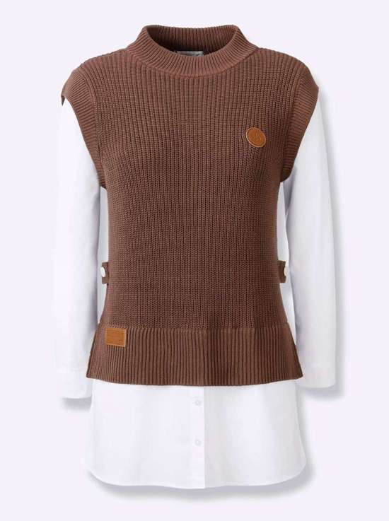 коричневый