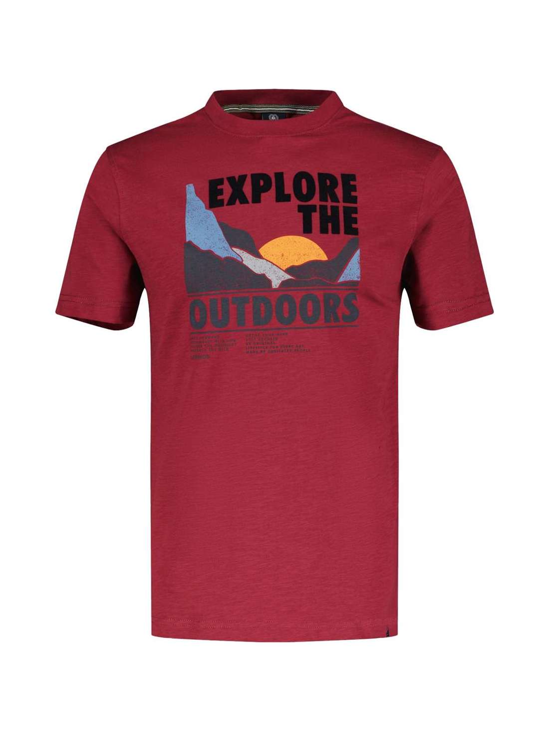 футболка LERROS T-Shirt mit Outdoor-Brustprint