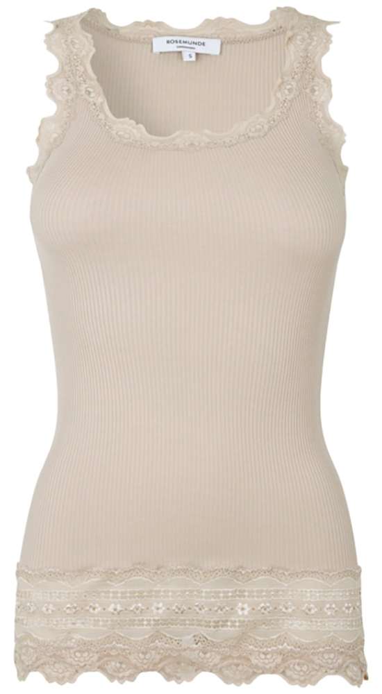 Майка с винтажным кружевным вырезом Benita Silk Top Camisole