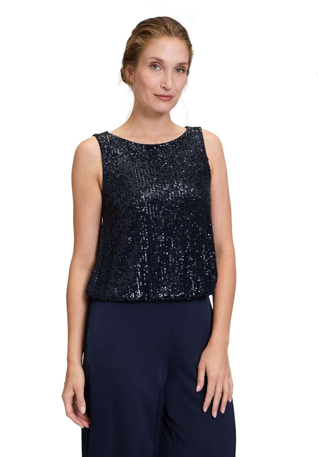 футболка Pailletten-Top im Glitzer-Look